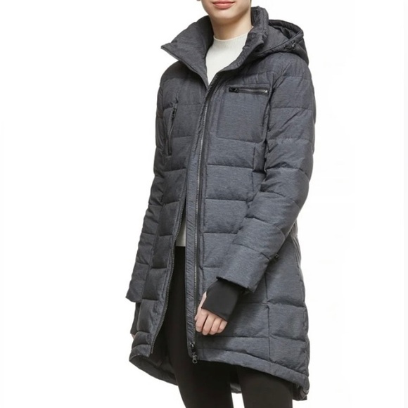 Orolay Women's Quilted Down Filled Mid Length Overcoat Darkgrey SZ XXL - Picture 1 of 10